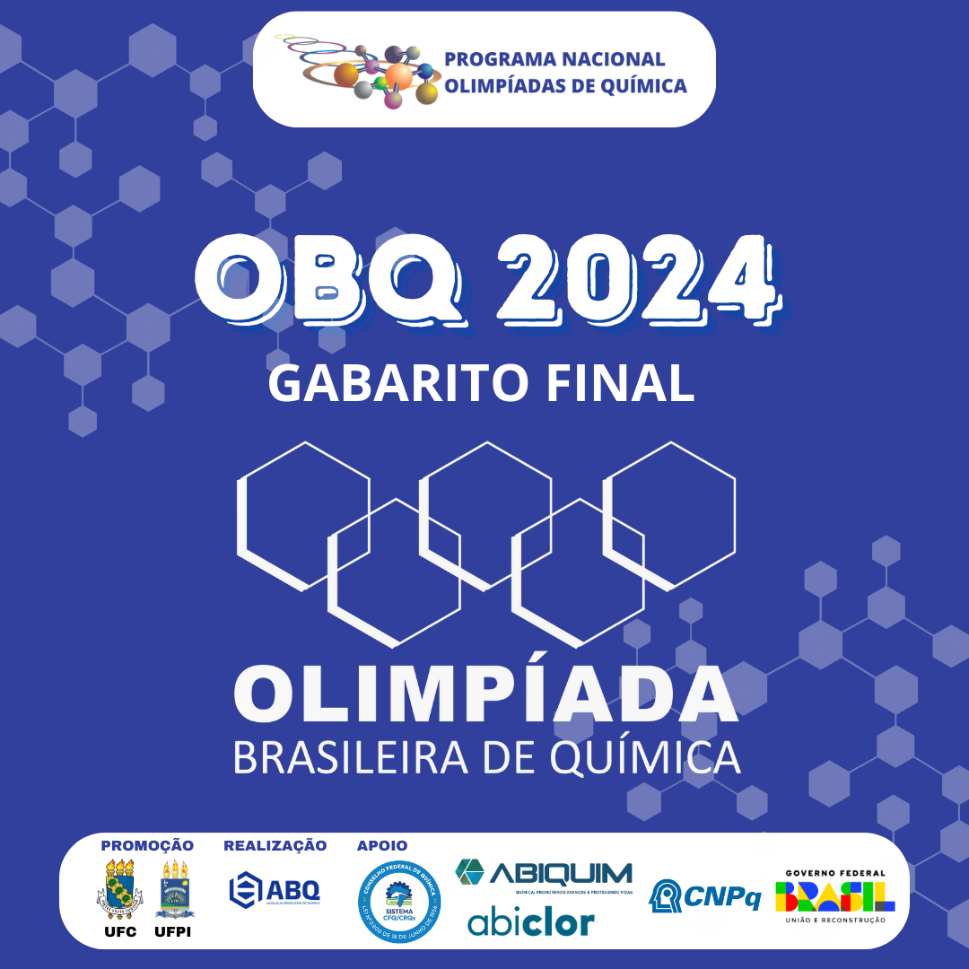 Gabarito Final da Olimpíada Brasileira de Química - OBQ 2024 