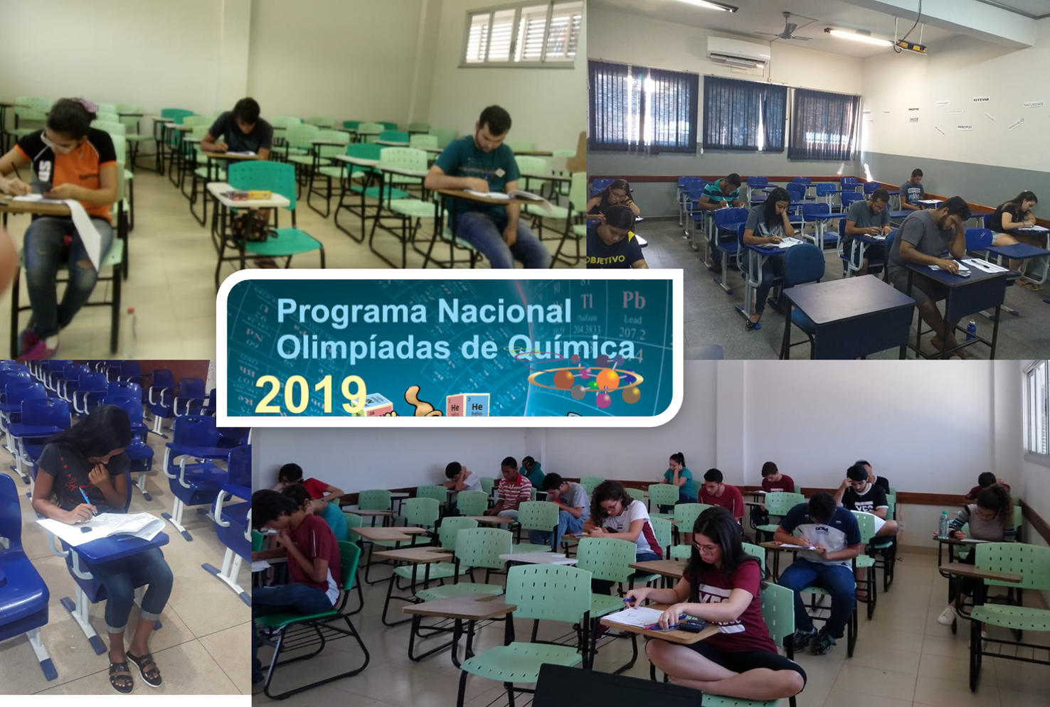 Alunos do Ensino Médio e do Ensino Superior de Química do estado do Tocantins, prestam exame hoje, 24 de agosto, nas Olimpíadas Nacional de Química, OBQ e OBESQ 2019.