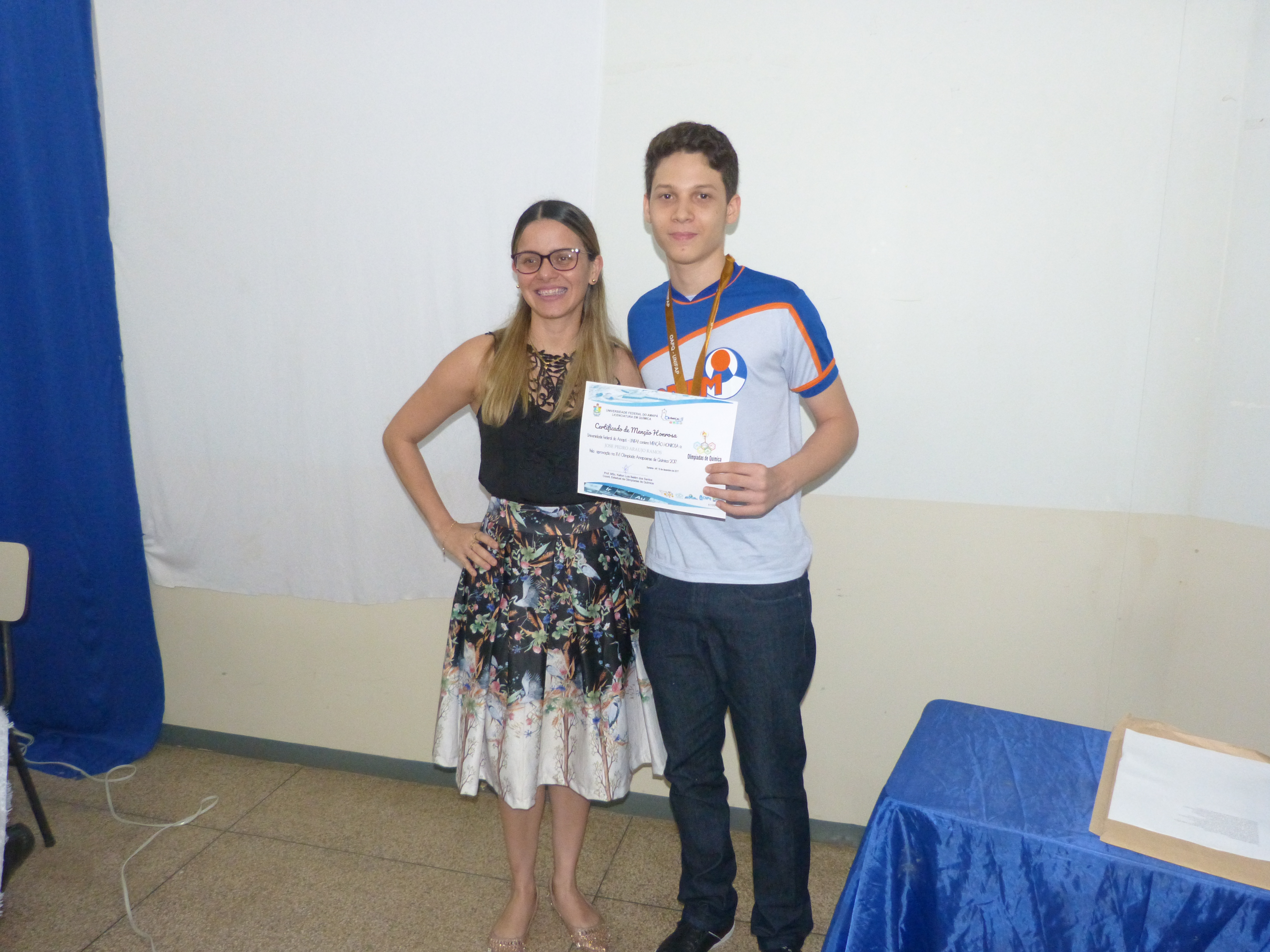 2017 - CERIMÔNIA DE PREMIAÇÃO DA XVI OLIMPÍADA AMAPAENSE DE QUÍMICA