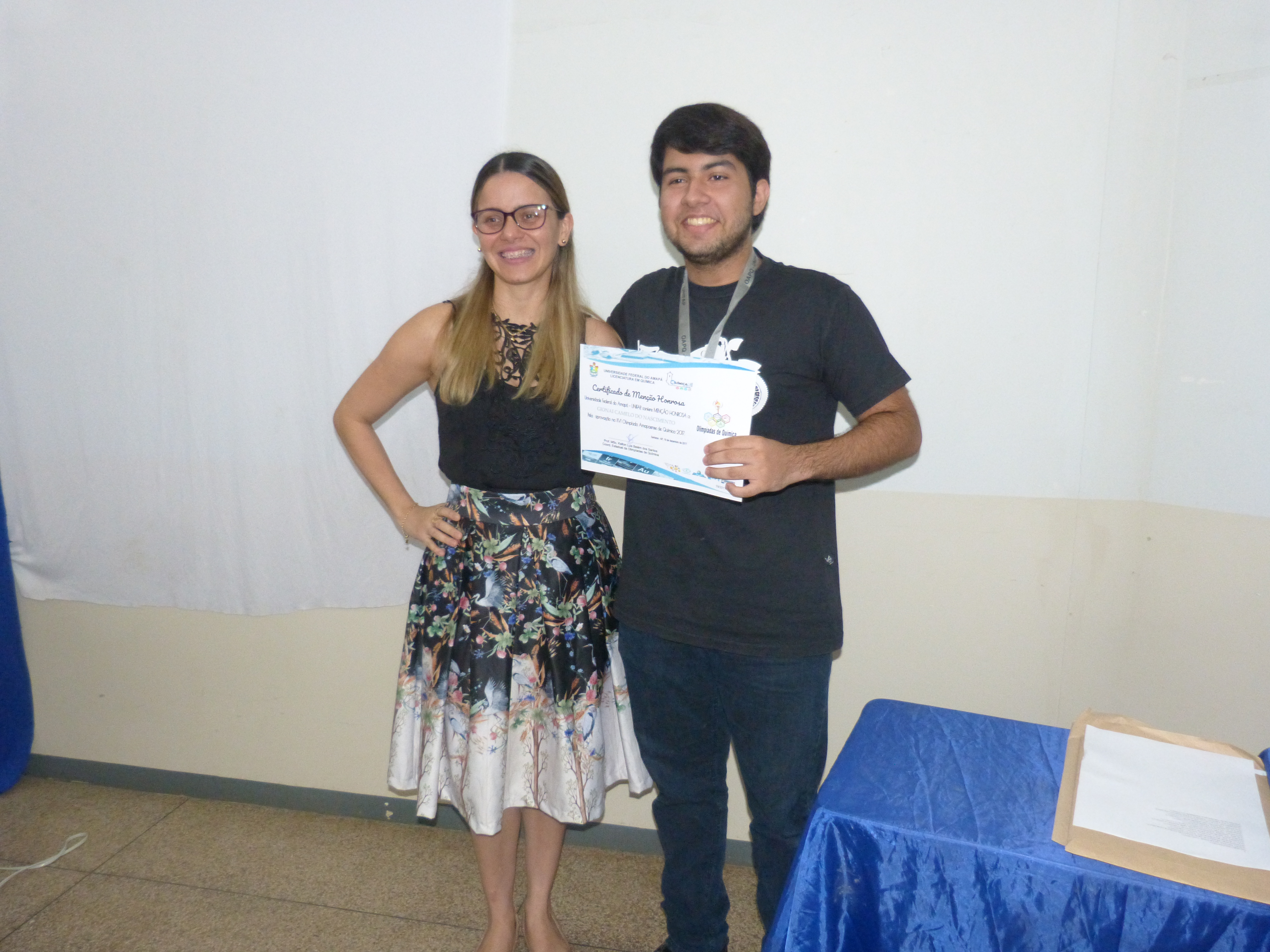 2017 - CERIMÔNIA DE PREMIAÇÃO DA XVI OLIMPÍADA AMAPAENSE DE QUÍMICA