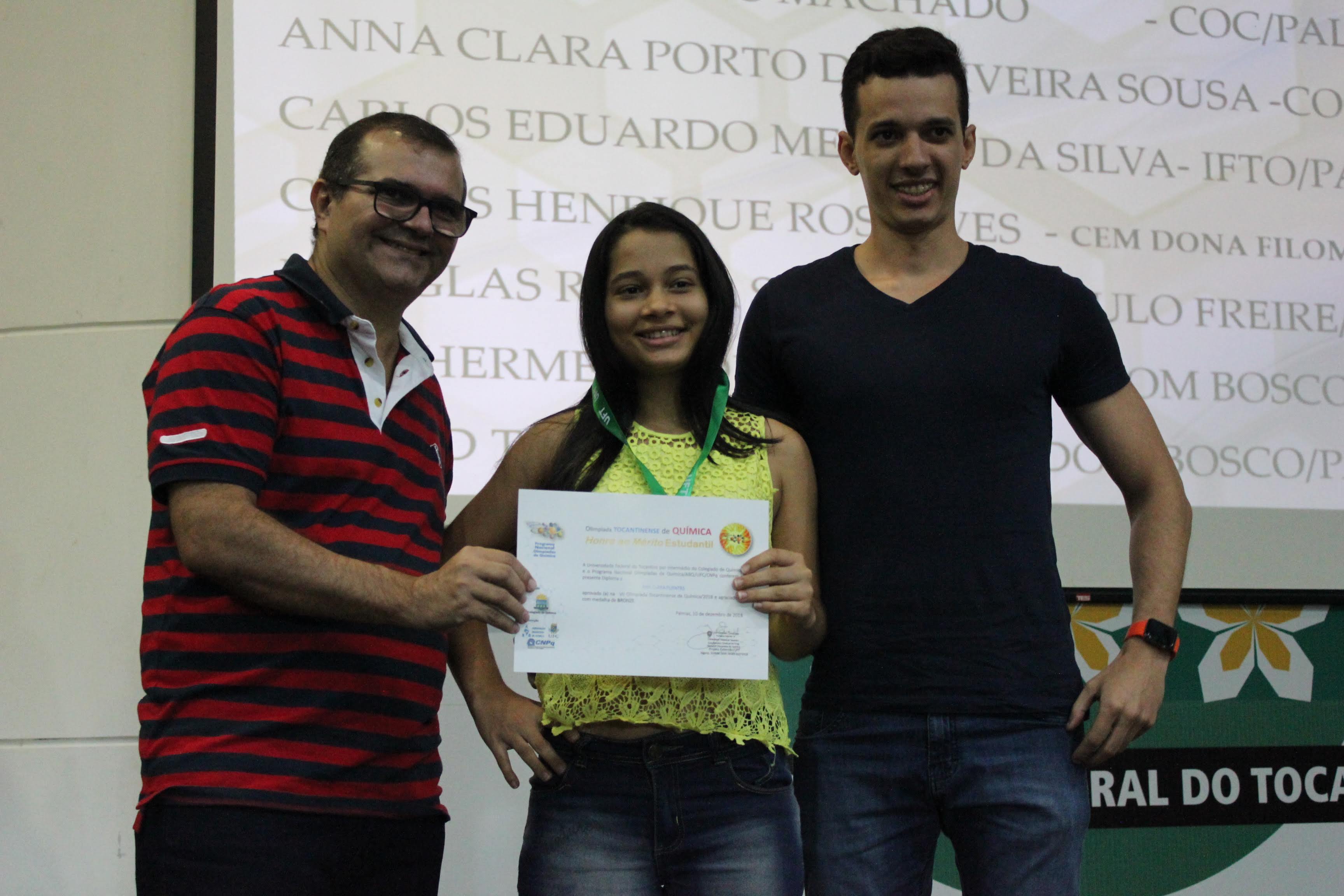 Solenidade 2018 de Premiação Olimpíada Tocantinense de Química 2018