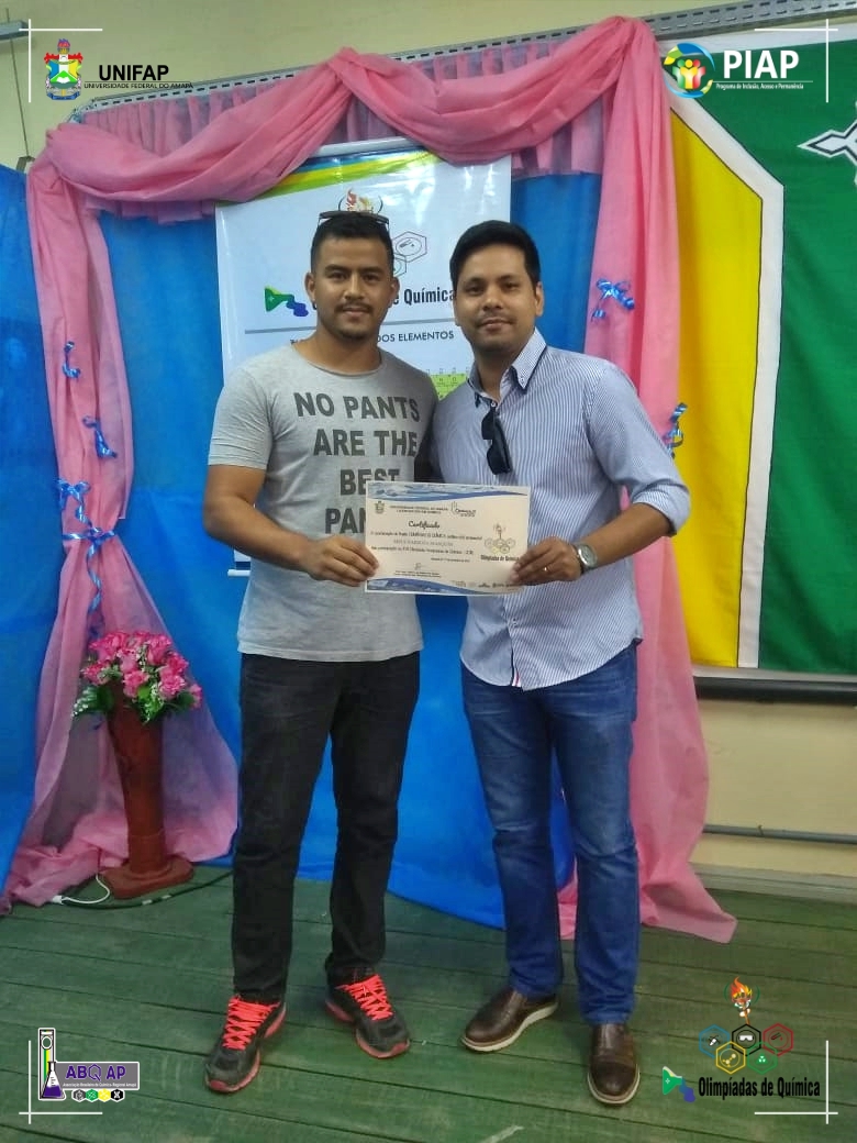 2018 - CERIMÔNIA DE PREMIAÇÃO DA XVII OLIMPÍADA AMAPAENSE DE QUÍMICA