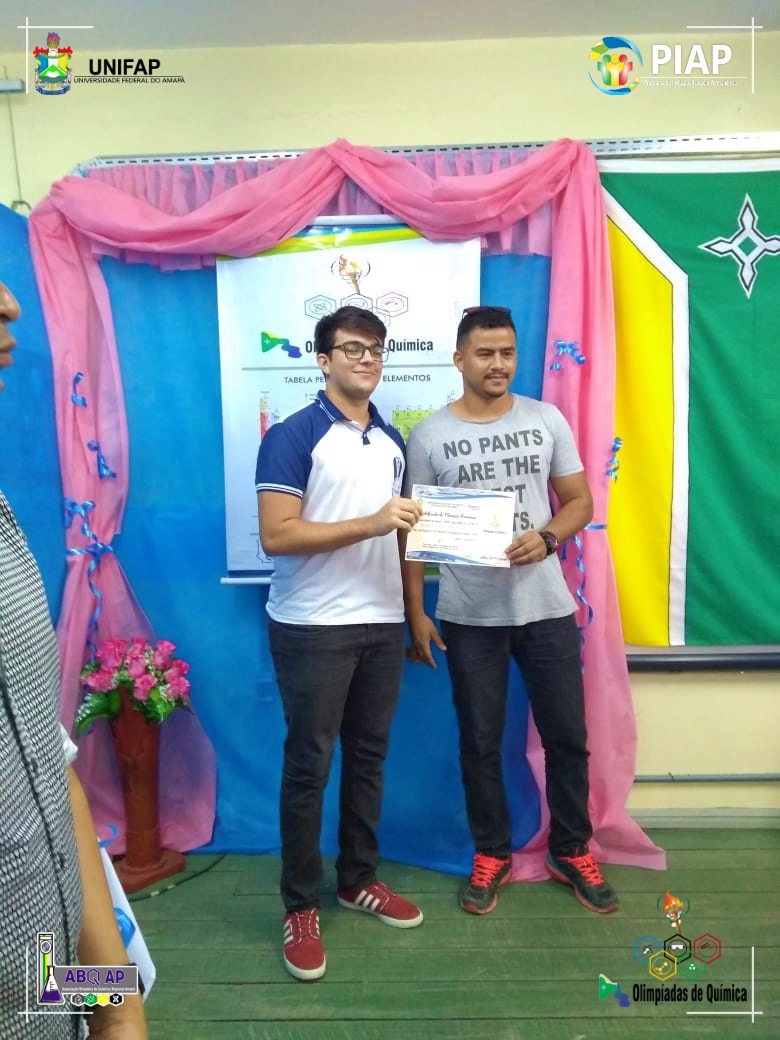 2018 - CERIMÔNIA DE PREMIAÇÃO DA XVII OLIMPÍADA AMAPAENSE DE QUÍMICA