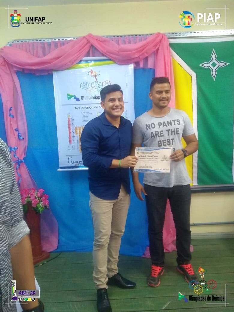 2018 - CERIMÔNIA DE PREMIAÇÃO DA XVII OLIMPÍADA AMAPAENSE DE QUÍMICA