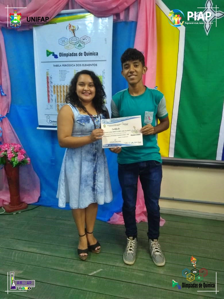 2018 - CERIMÔNIA DE PREMIAÇÃO DA XVII OLIMPÍADA AMAPAENSE DE QUÍMICA