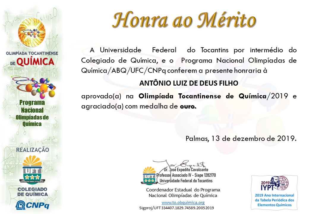 Certificados OTQ 2019