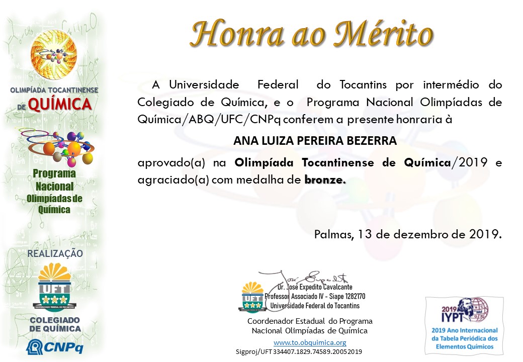 Certificados OTQ 2019