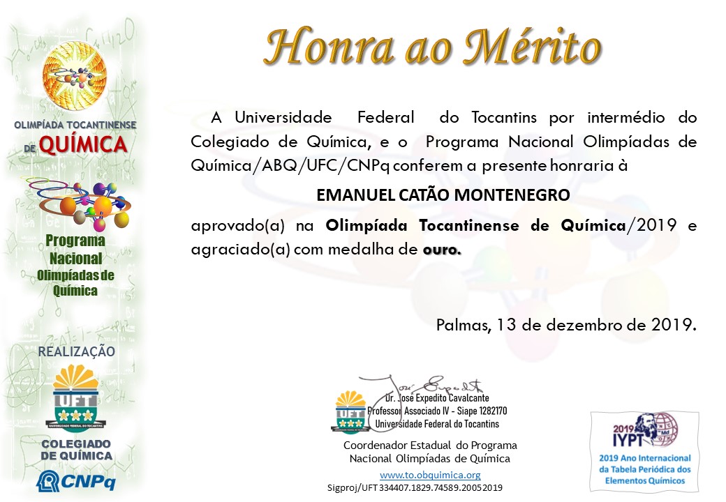 Certificados OTQ 2019