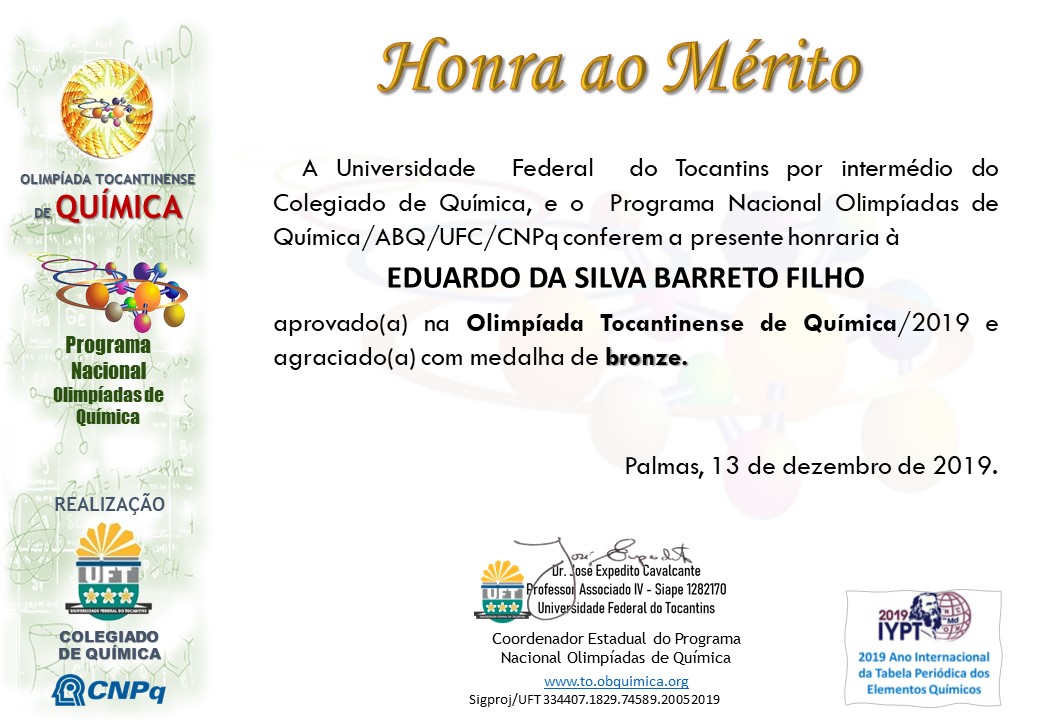 Certificados OTQ 2019