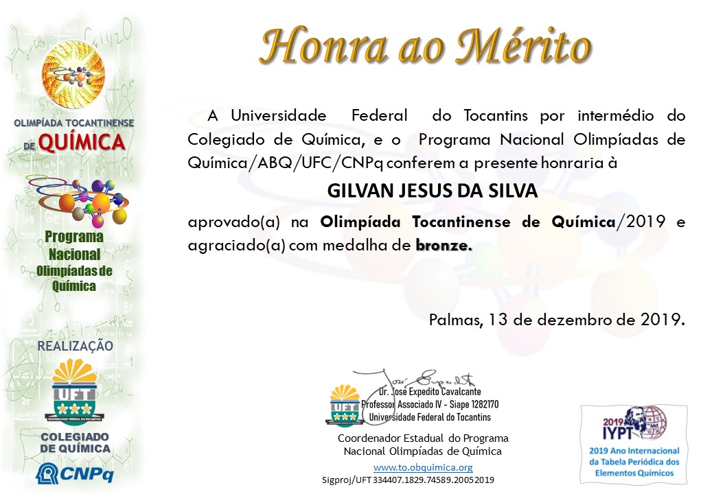 Certificados OTQ 2019