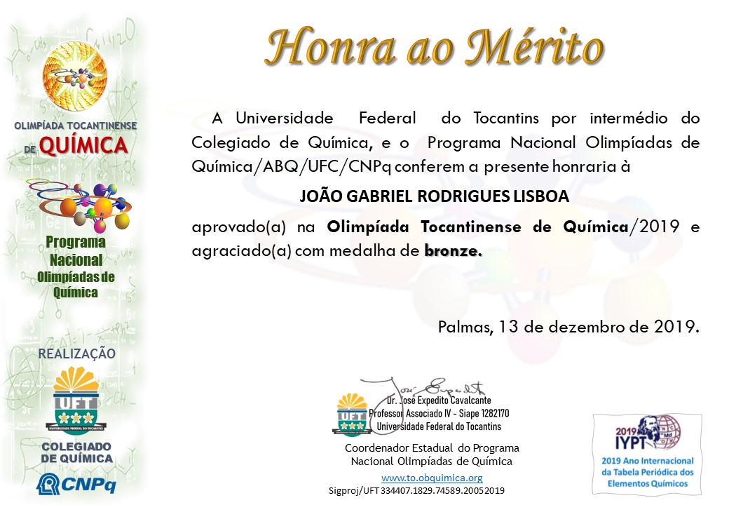 Certificados OTQ 2019