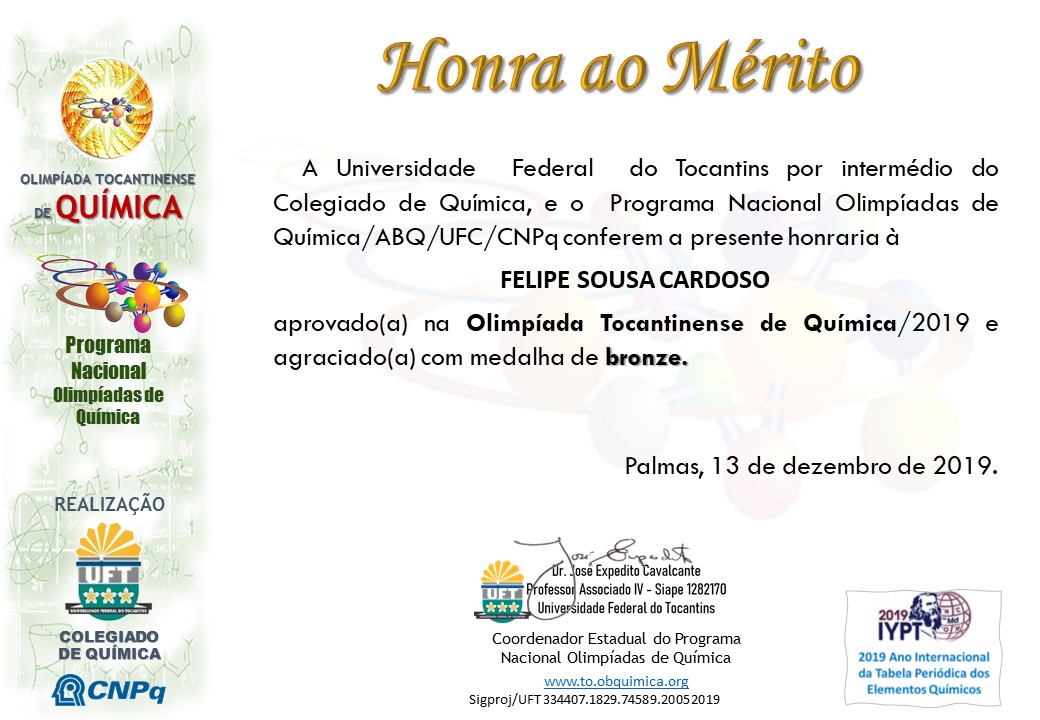 Certificados OTQ 2019