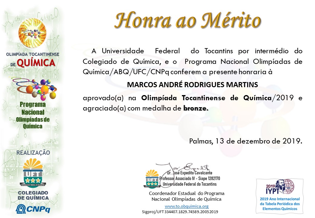 Certificados OTQ 2019