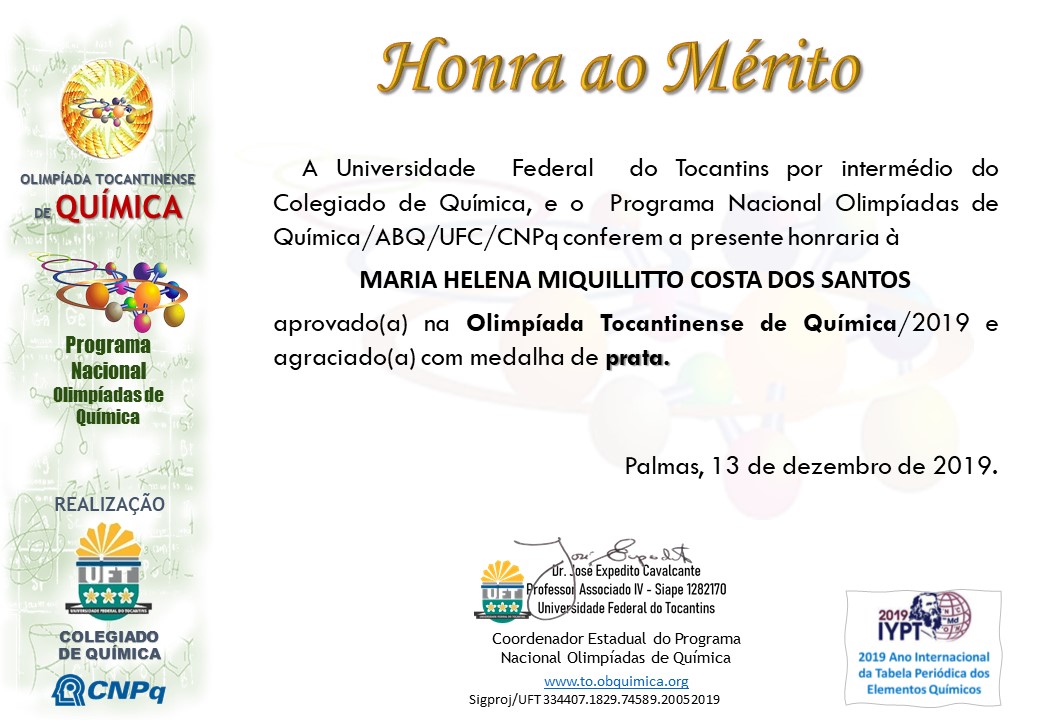 Certificados OTQ 2019