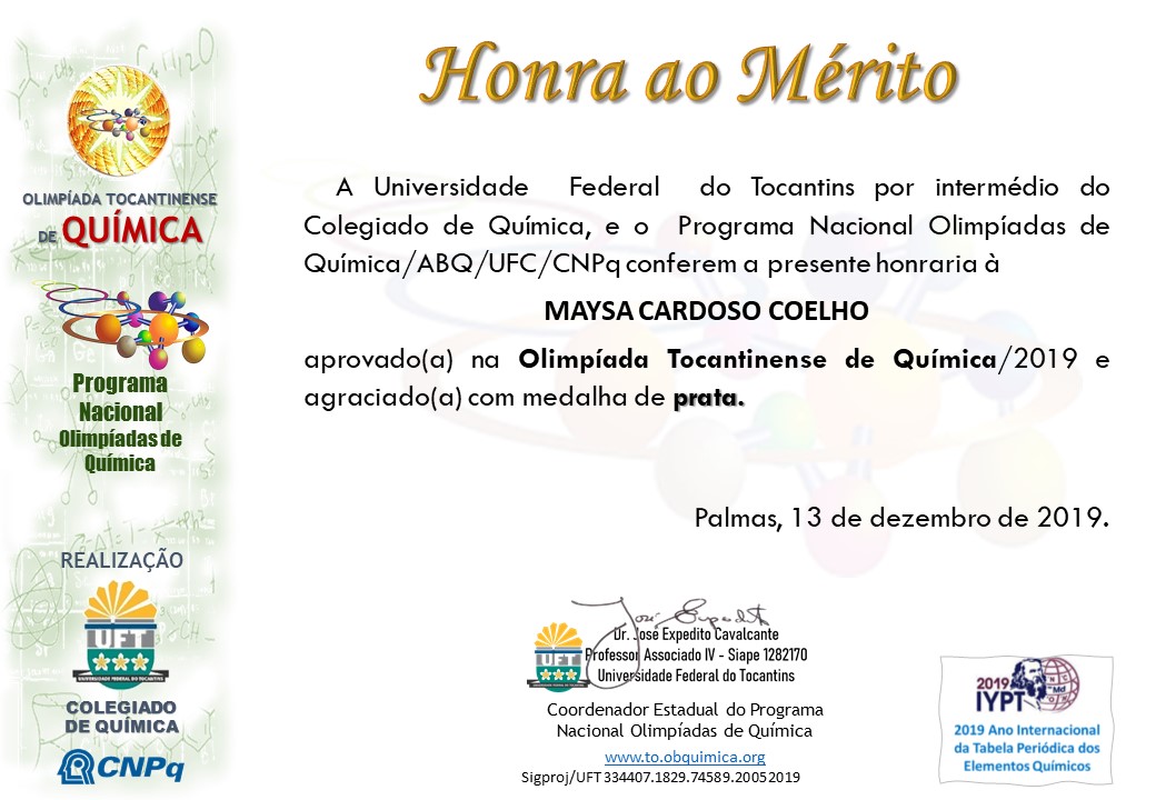 Certificados OTQ 2019