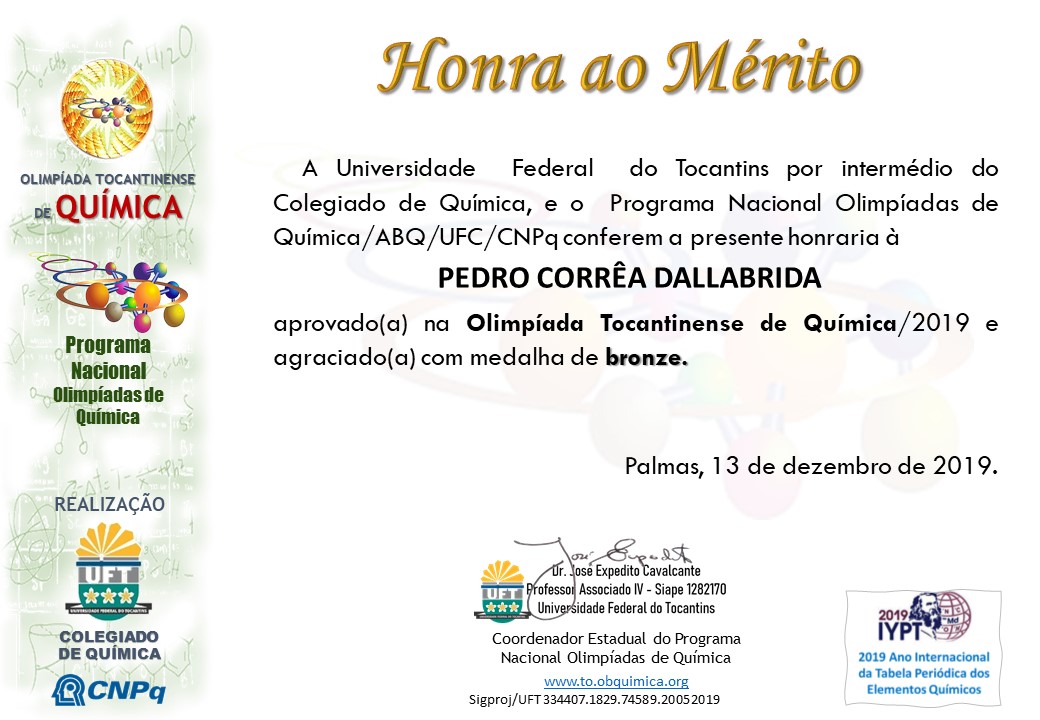 Certificados OTQ 2019