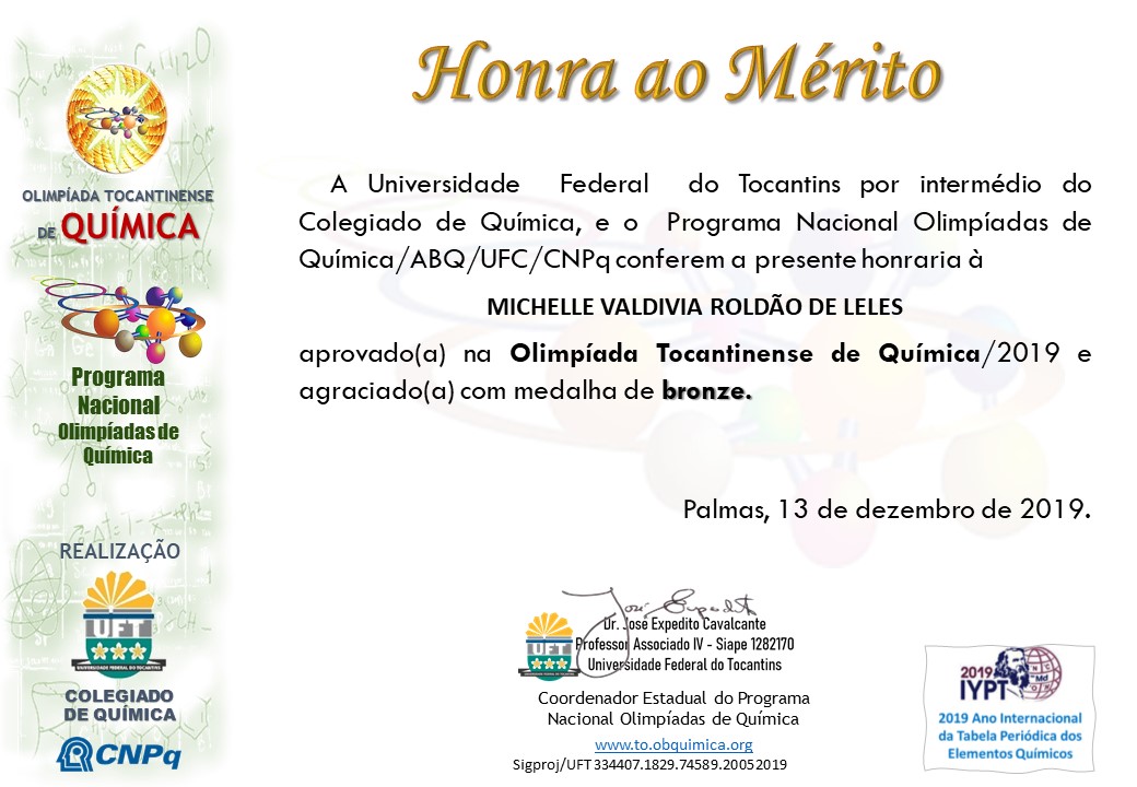 Certificados OTQ 2019