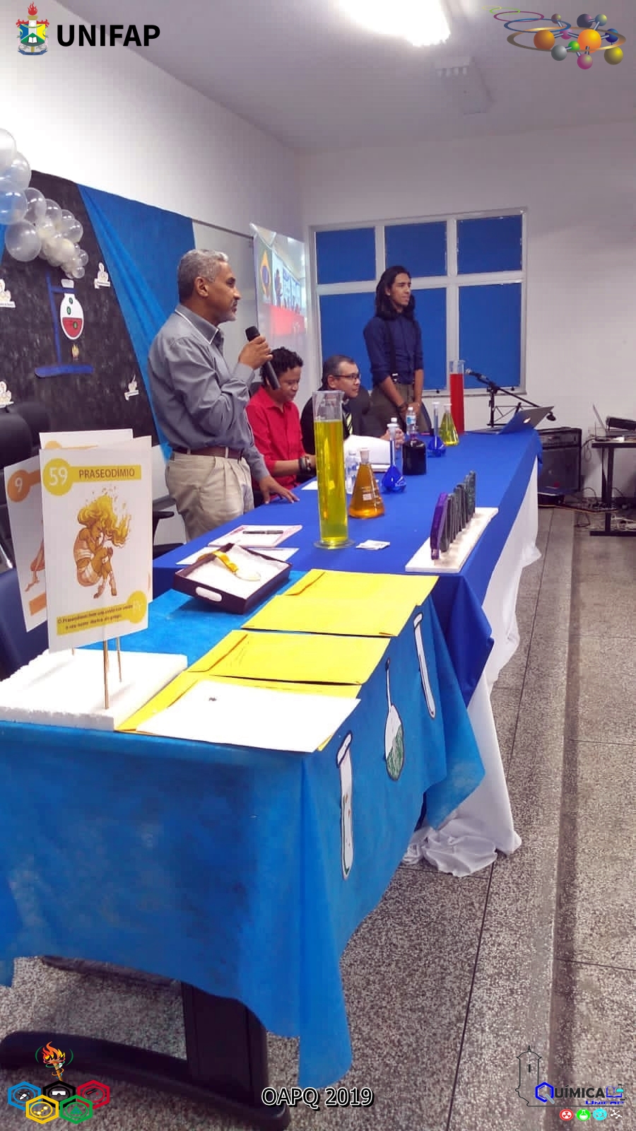 2019 - CERIMÔNIA DE PREMIAÇÃO DA XVIII OLIMPÍADA AMAPAENSE DE QUÍMICA