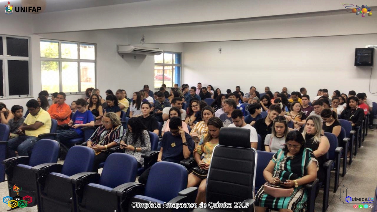 2019 - CERIMÔNIA DE PREMIAÇÃO DA XVIII OLIMPÍADA AMAPAENSE DE QUÍMICA