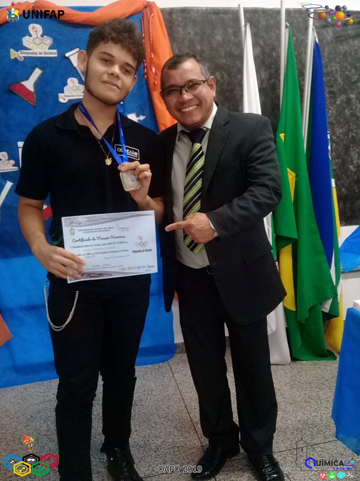 2019 - CERIMÔNIA DE PREMIAÇÃO DA XVIII OLIMPÍADA AMAPAENSE DE QUÍMICA
