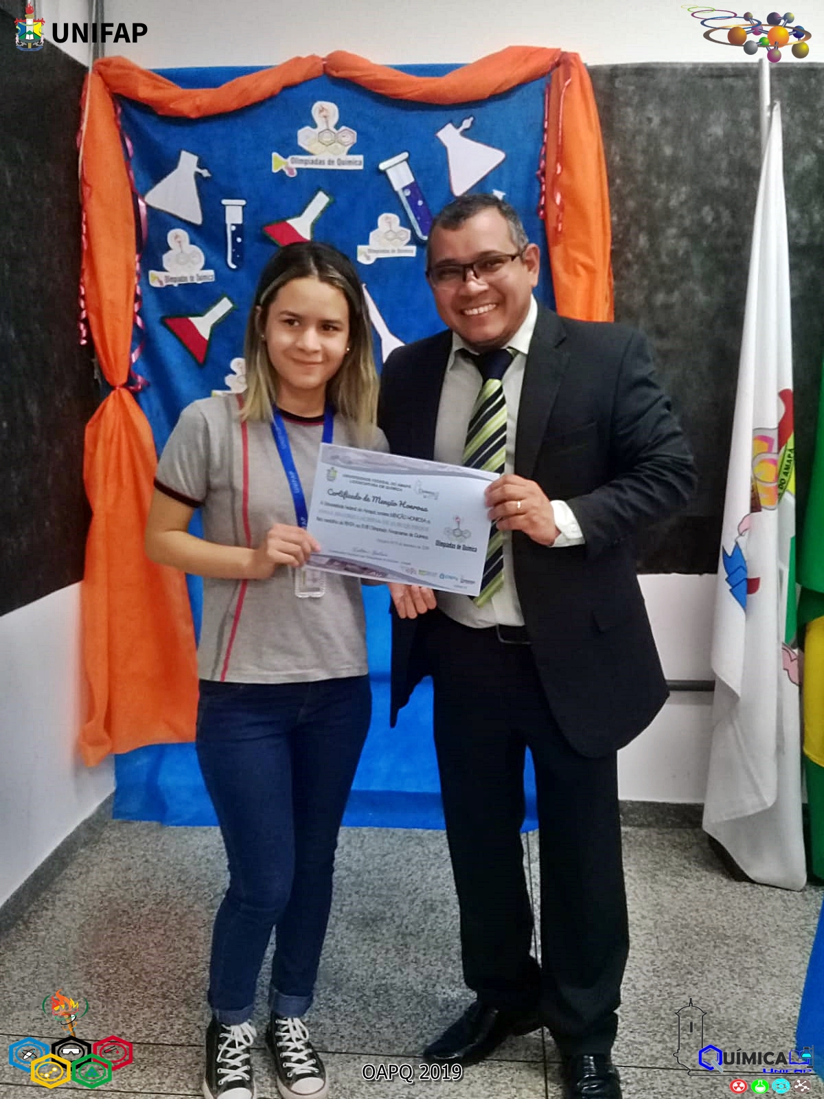 2019 - CERIMÔNIA DE PREMIAÇÃO DA XVIII OLIMPÍADA AMAPAENSE DE QUÍMICA