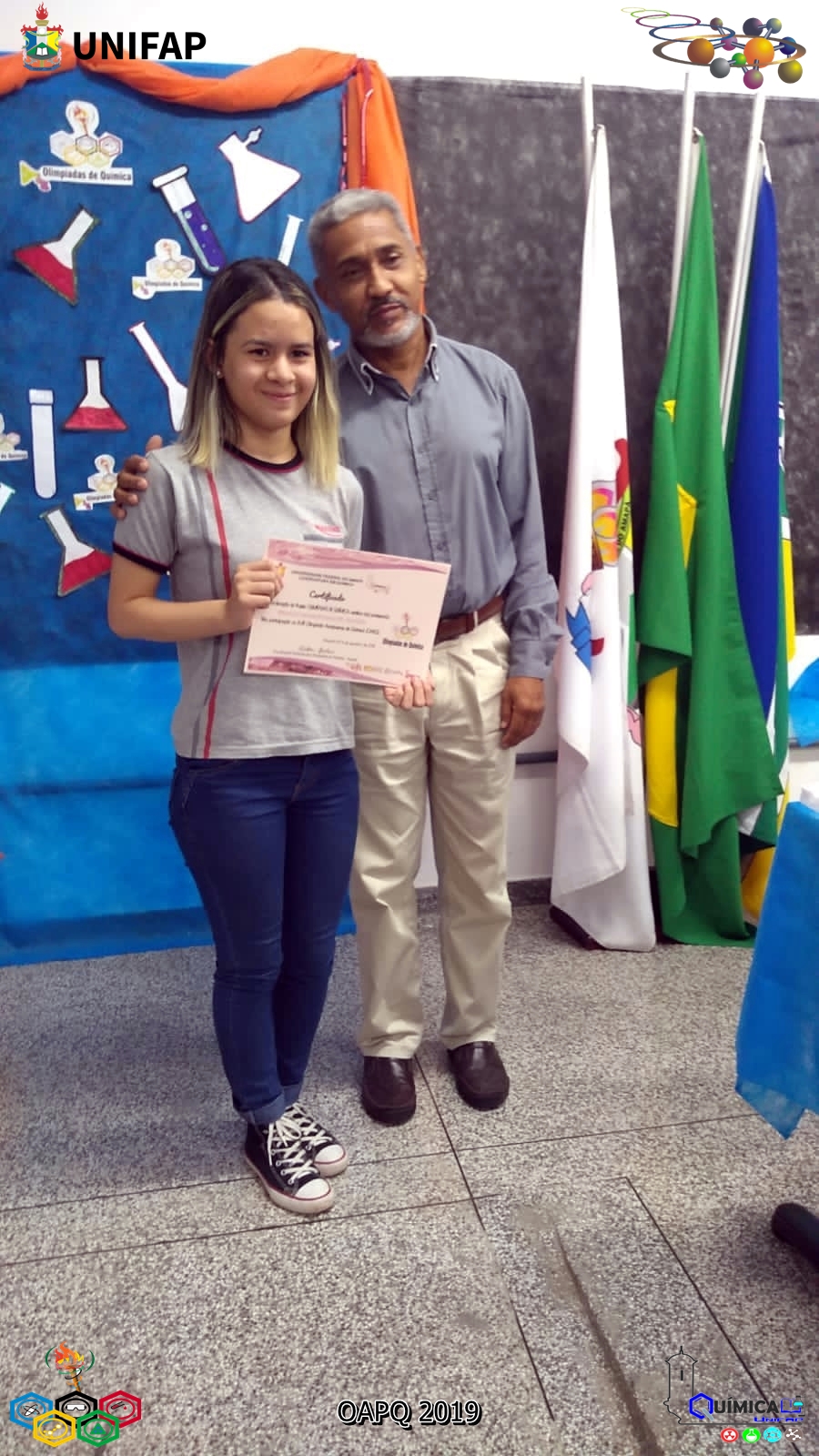 2019 - CERIMÔNIA DE PREMIAÇÃO DA XVIII OLIMPÍADA AMAPAENSE DE QUÍMICA