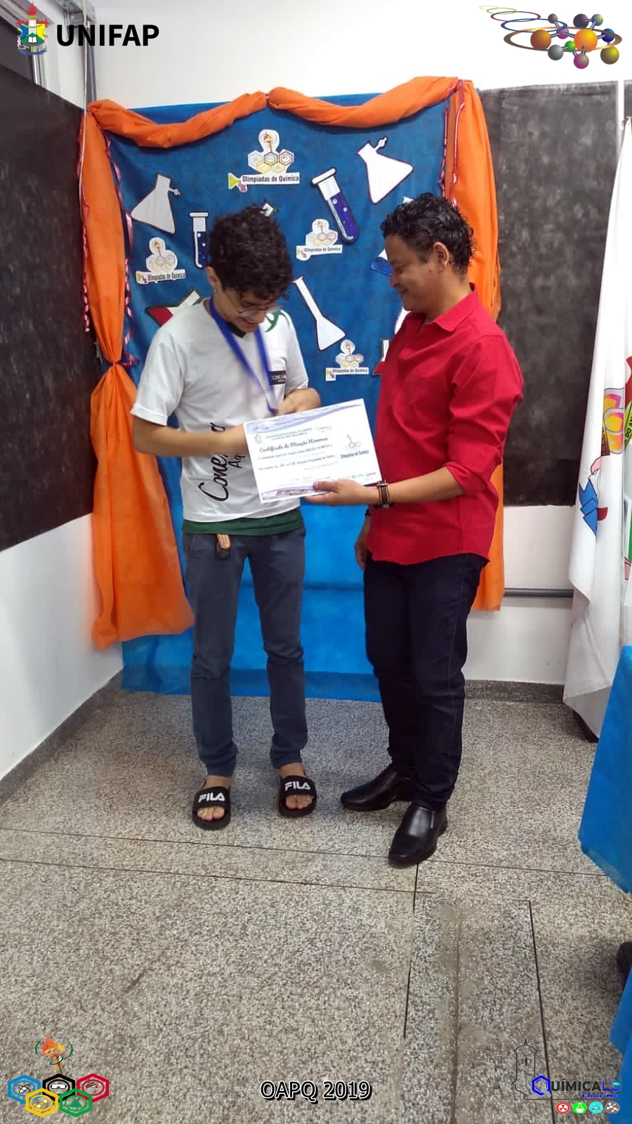 2019 - CERIMÔNIA DE PREMIAÇÃO DA XVIII OLIMPÍADA AMAPAENSE DE QUÍMICA