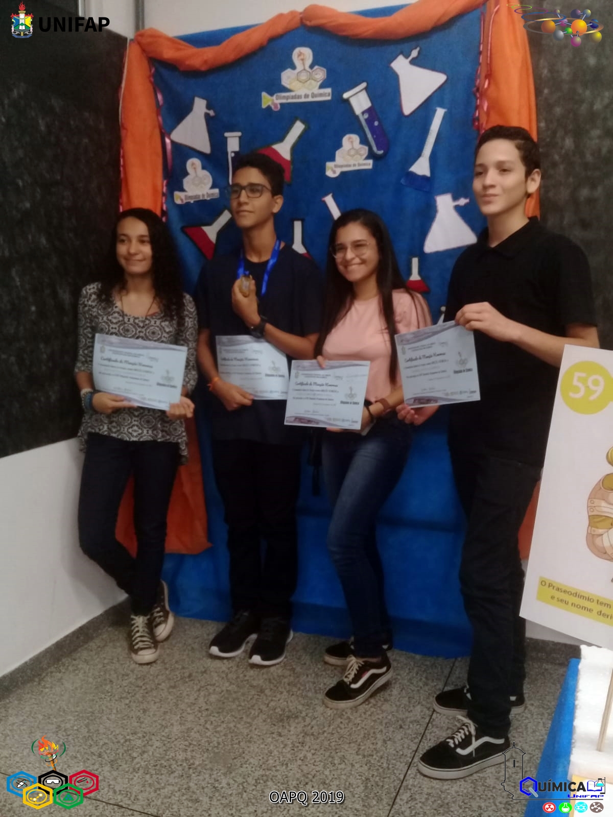 2019 - CERIMÔNIA DE PREMIAÇÃO DA XVIII OLIMPÍADA AMAPAENSE DE QUÍMICA