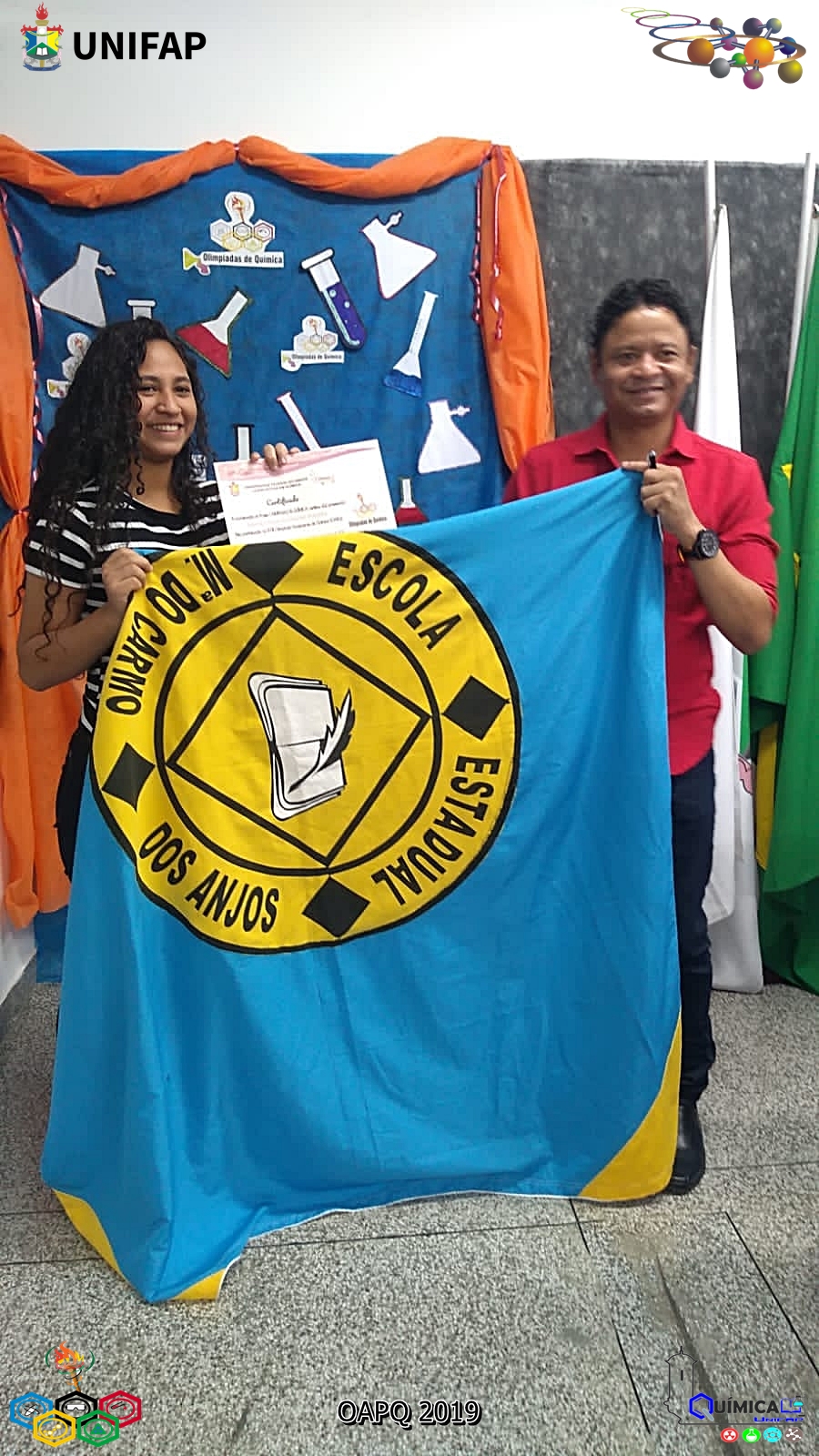 2019 - CERIMÔNIA DE PREMIAÇÃO DA XVIII OLIMPÍADA AMAPAENSE DE QUÍMICA