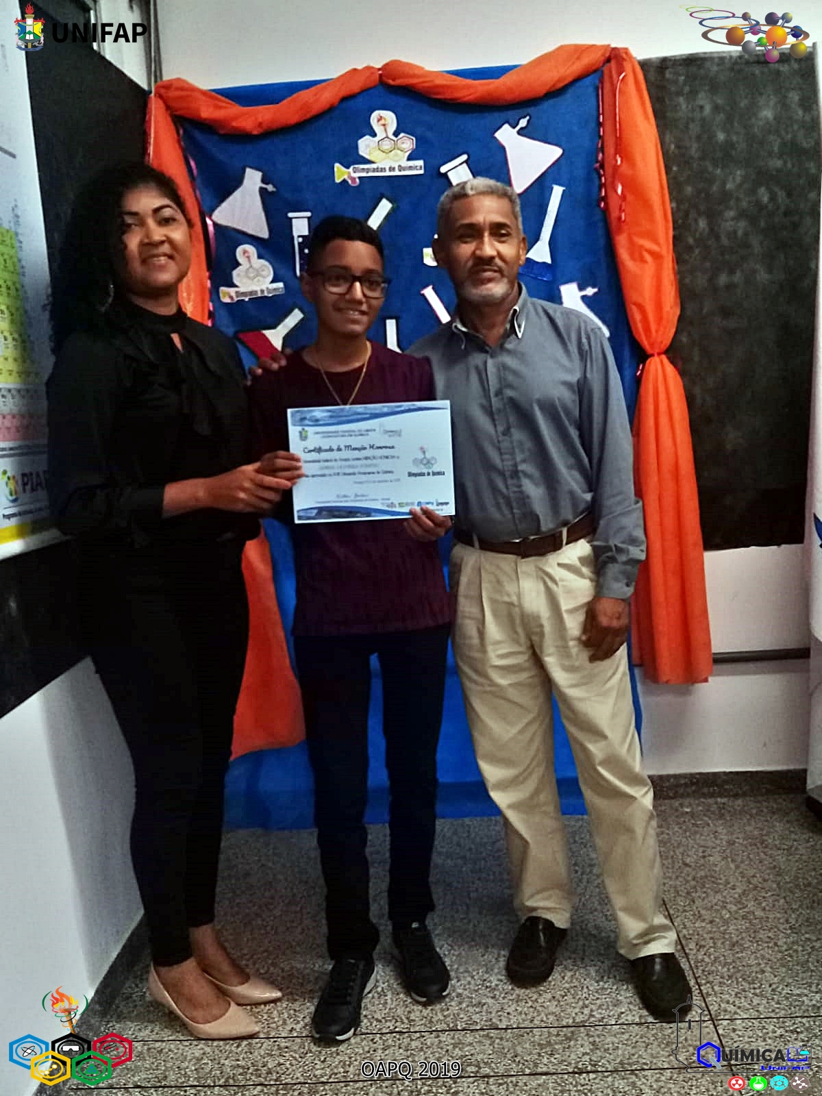 2019 - CERIMÔNIA DE PREMIAÇÃO DA XVIII OLIMPÍADA AMAPAENSE DE QUÍMICA