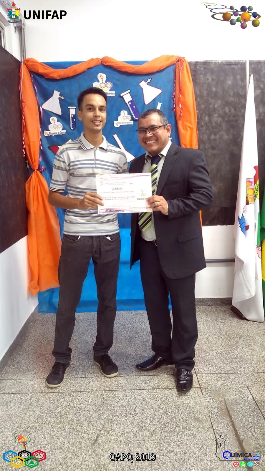 2019 - CERIMÔNIA DE PREMIAÇÃO DA XVIII OLIMPÍADA AMAPAENSE DE QUÍMICA