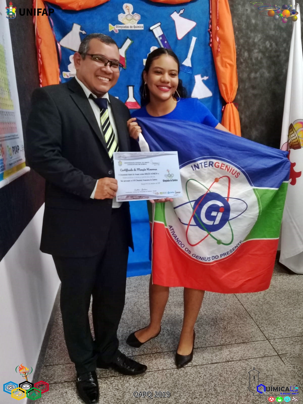 2019 - CERIMÔNIA DE PREMIAÇÃO DA XVIII OLIMPÍADA AMAPAENSE DE QUÍMICA