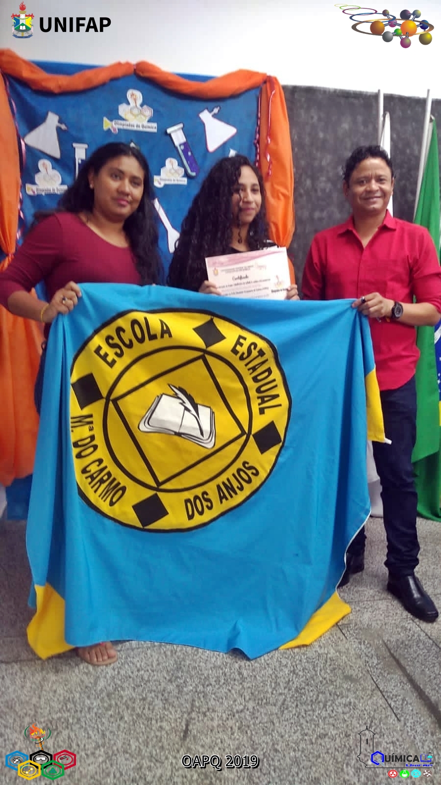 2019 - CERIMÔNIA DE PREMIAÇÃO DA XVIII OLIMPÍADA AMAPAENSE DE QUÍMICA