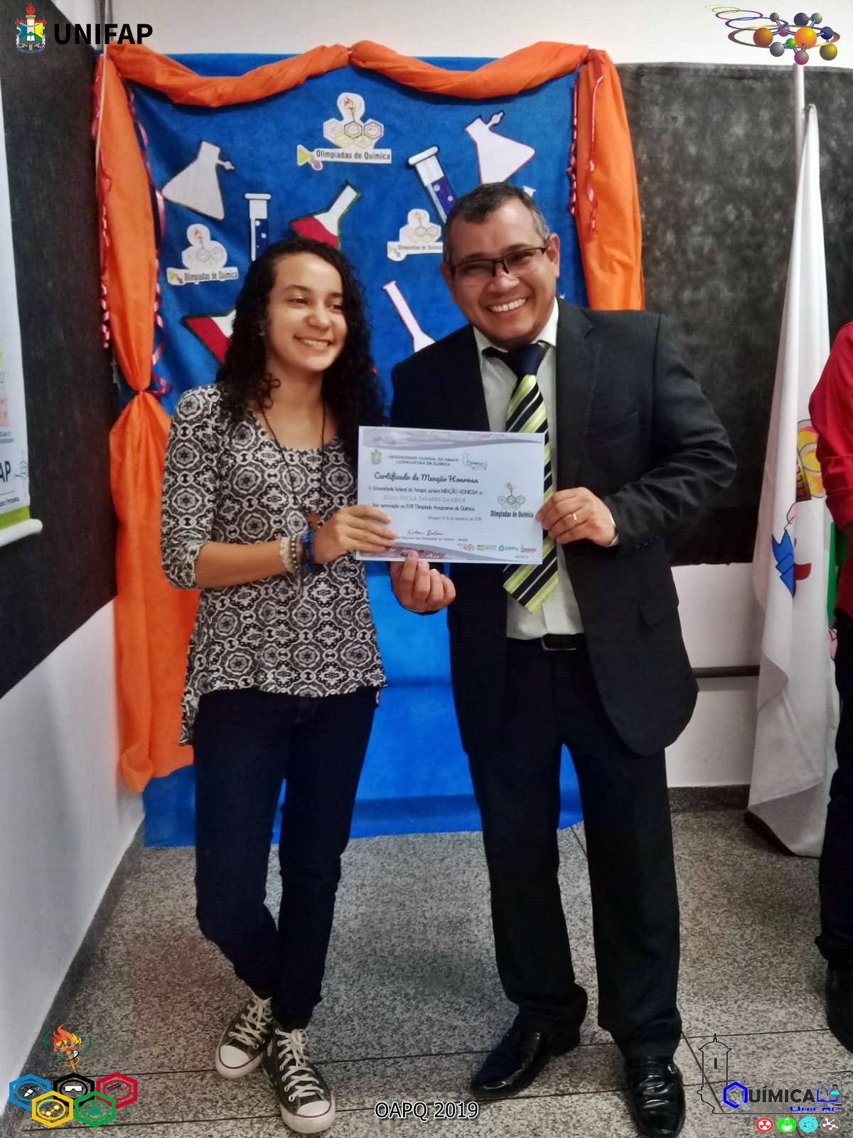 2019 - CERIMÔNIA DE PREMIAÇÃO DA XVIII OLIMPÍADA AMAPAENSE DE QUÍMICA