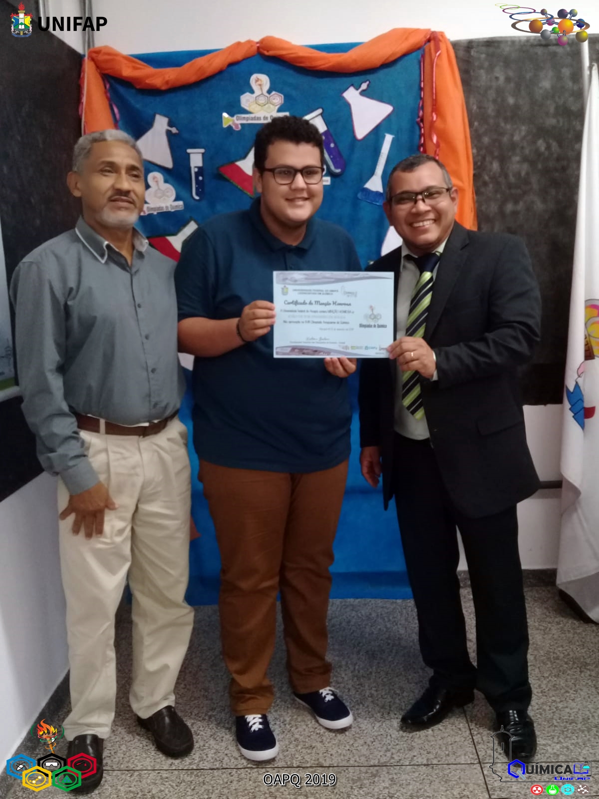 2019 - CERIMÔNIA DE PREMIAÇÃO DA XVIII OLIMPÍADA AMAPAENSE DE QUÍMICA