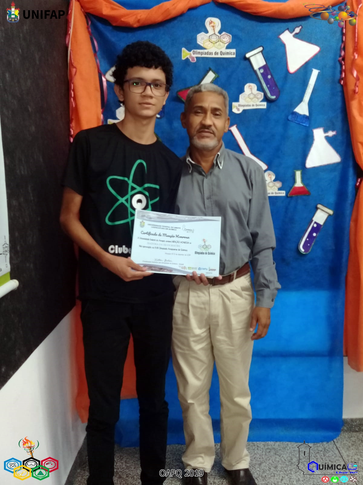 2019 - CERIMÔNIA DE PREMIAÇÃO DA XVIII OLIMPÍADA AMAPAENSE DE QUÍMICA