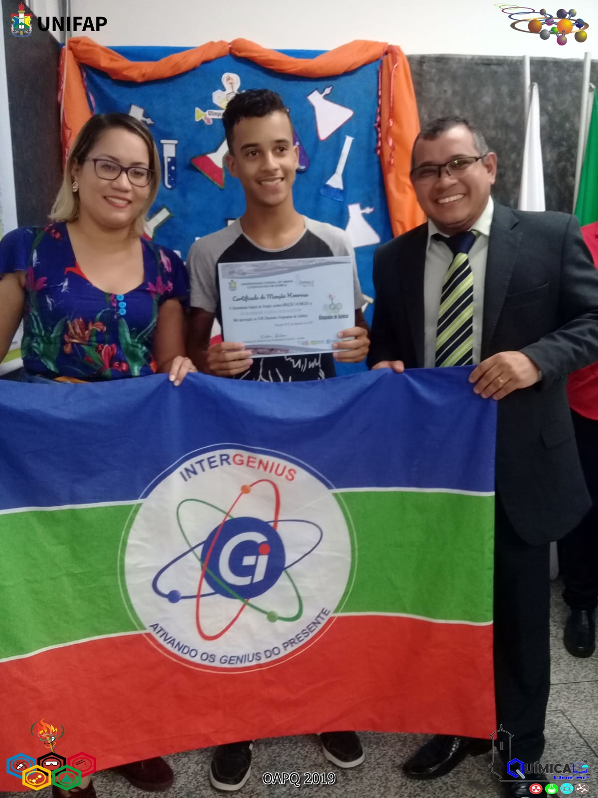 2019 - CERIMÔNIA DE PREMIAÇÃO DA XVIII OLIMPÍADA AMAPAENSE DE QUÍMICA