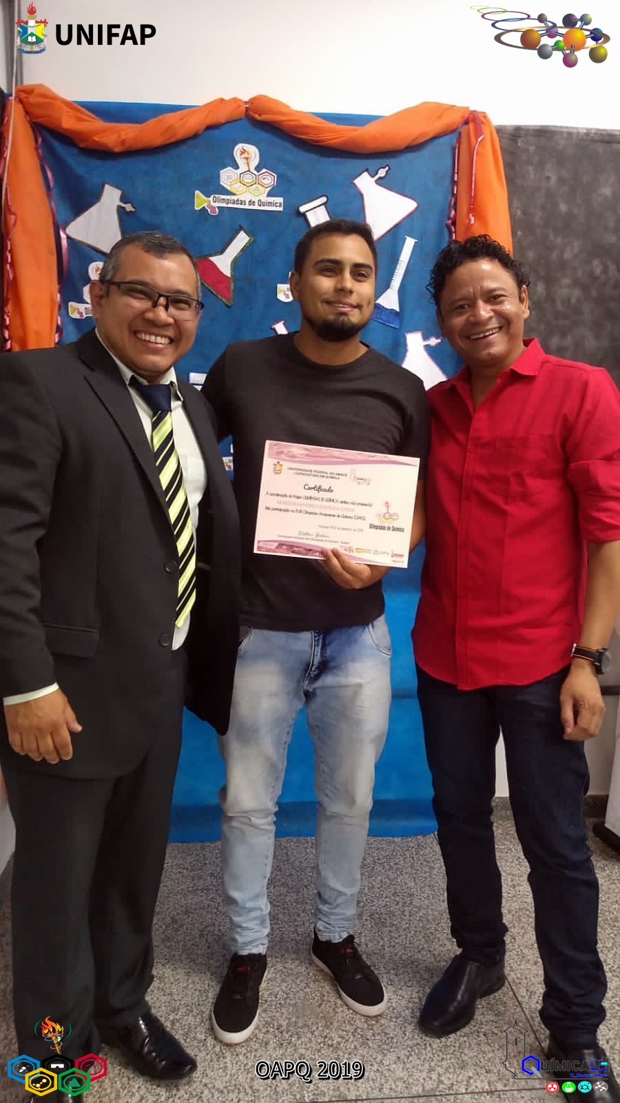 2019 - CERIMÔNIA DE PREMIAÇÃO DA XVIII OLIMPÍADA AMAPAENSE DE QUÍMICA
