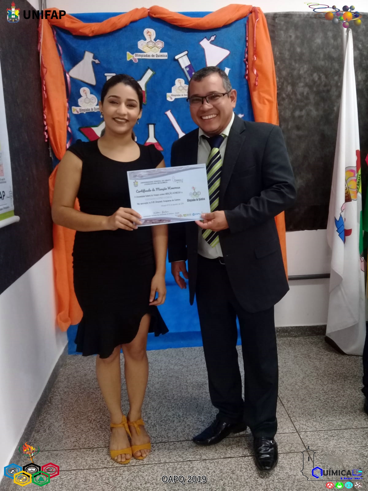 2019 - CERIMÔNIA DE PREMIAÇÃO DA XVIII OLIMPÍADA AMAPAENSE DE QUÍMICA