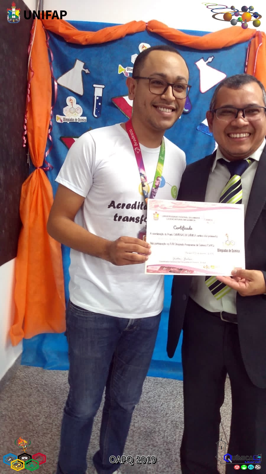 2019 - CERIMÔNIA DE PREMIAÇÃO DA XVIII OLIMPÍADA AMAPAENSE DE QUÍMICA