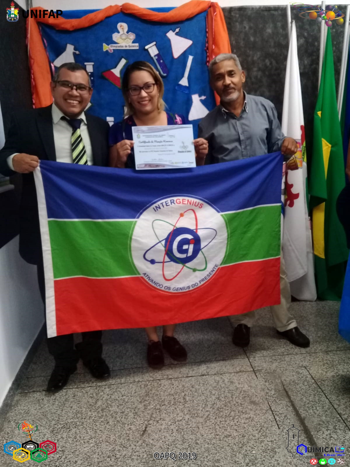 2019 - CERIMÔNIA DE PREMIAÇÃO DA XVIII OLIMPÍADA AMAPAENSE DE QUÍMICA