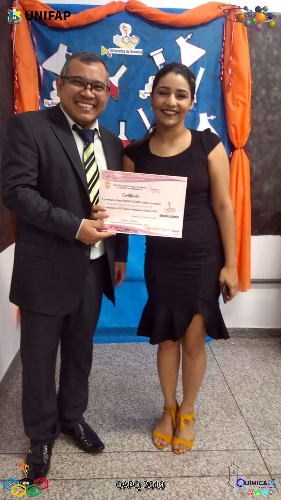 2019 - CERIMÔNIA DE PREMIAÇÃO DA XVIII OLIMPÍADA AMAPAENSE DE QUÍMICA