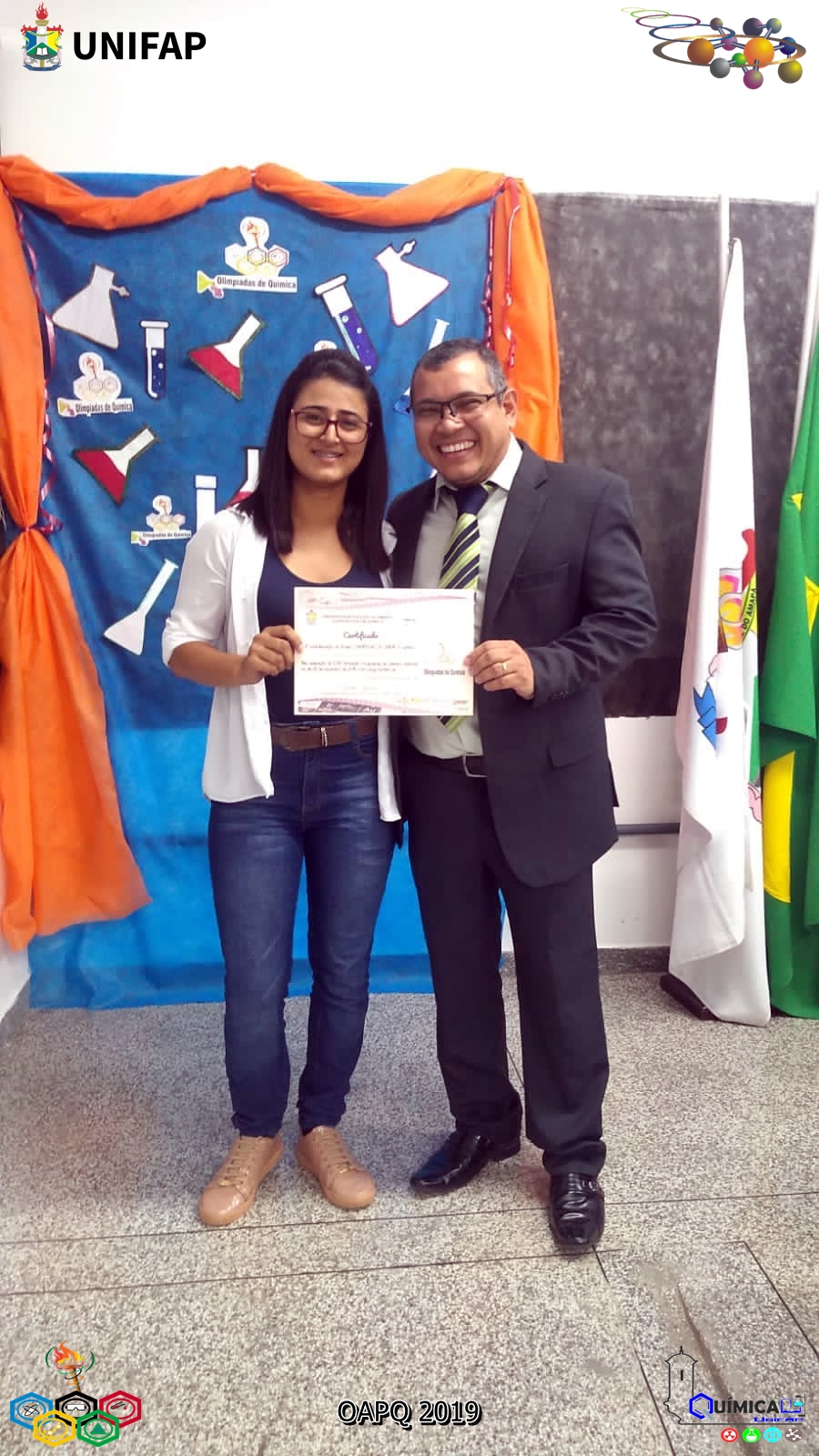 2019 - CERIMÔNIA DE PREMIAÇÃO DA XVIII OLIMPÍADA AMAPAENSE DE QUÍMICA