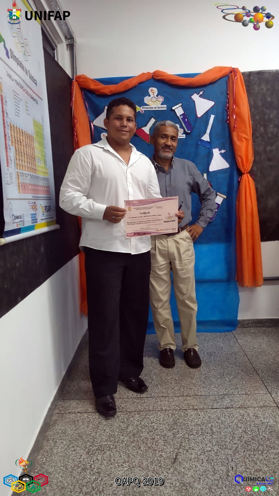 2019 - CERIMÔNIA DE PREMIAÇÃO DA XVIII OLIMPÍADA AMAPAENSE DE QUÍMICA