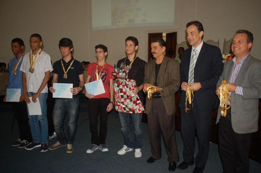 Entrega das medalhas da Olimpíada Paraibana de Química 2013
