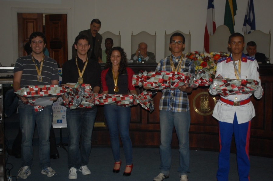 Entrega das medalhas da Olimpíada Paraibana de Química 2013
