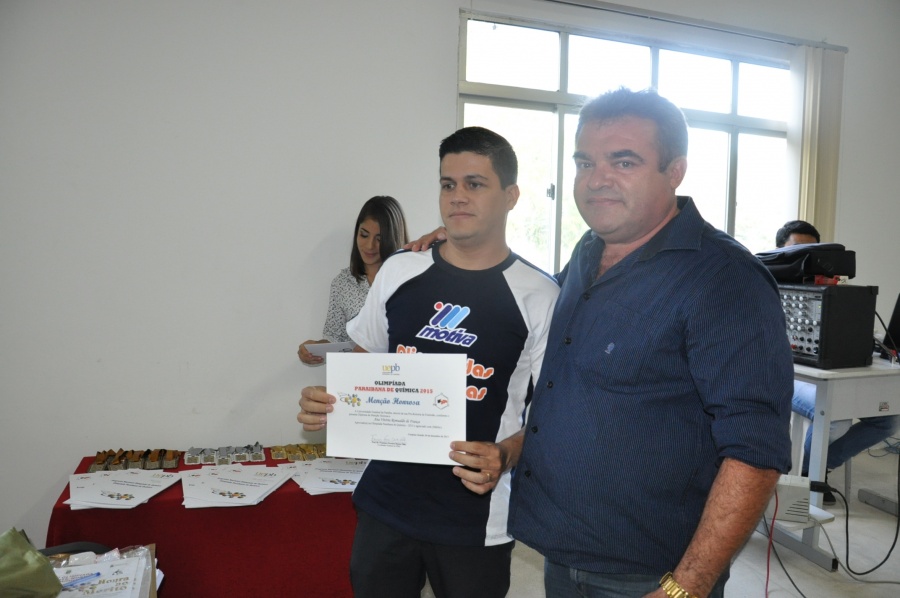 Premiação da Olimpíada Paraibana de Química 2015