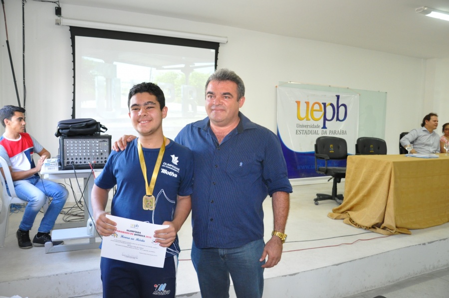 Premiação da Olimpíada Paraibana de Química 2015
