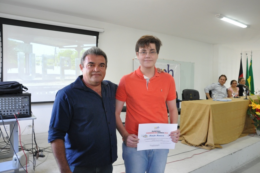 Premiação da Olimpíada Paraibana de Química 2015