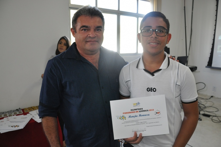 Premiação da Olimpíada Paraibana de Química 2015